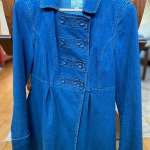 3/4 length jean jacket